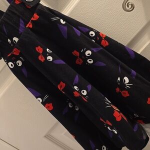 Kiki's Delivery Service Gigi Cat Overalls Black White And Red Skirt Size XS